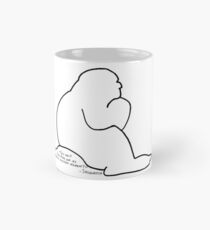 FRENCH - FRANÇAIS Sasquatch questionnant l'existence des Humains Tasse (Standard)