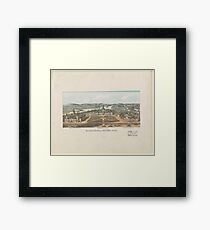 Vintage Ottawa Government Buildings Map (1865) Framed Print