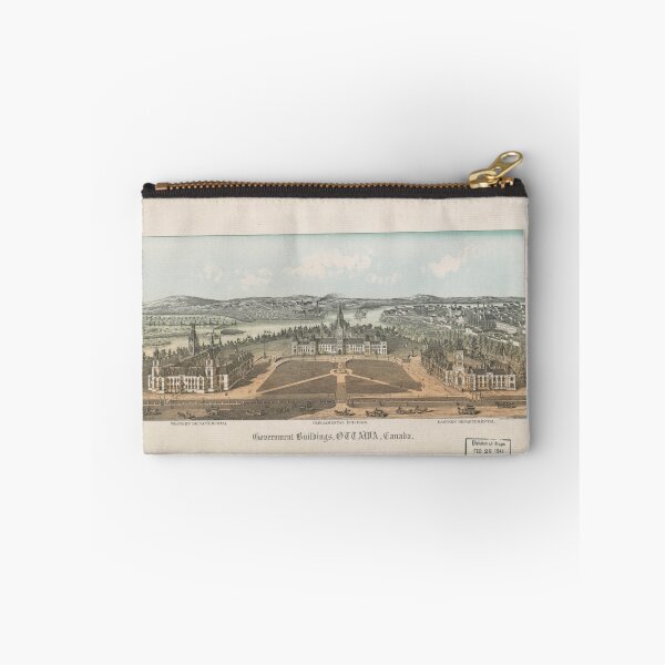 Item preview, Vintage Ottawa Government Buildings Map (1865) designed and sold by BravuraMedia.
