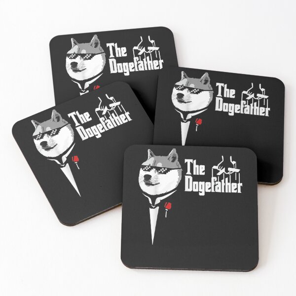 Item preview, The Dogefather Cool Doge Father Funny Dogecoin Crypto  designed and sold by sheilase.