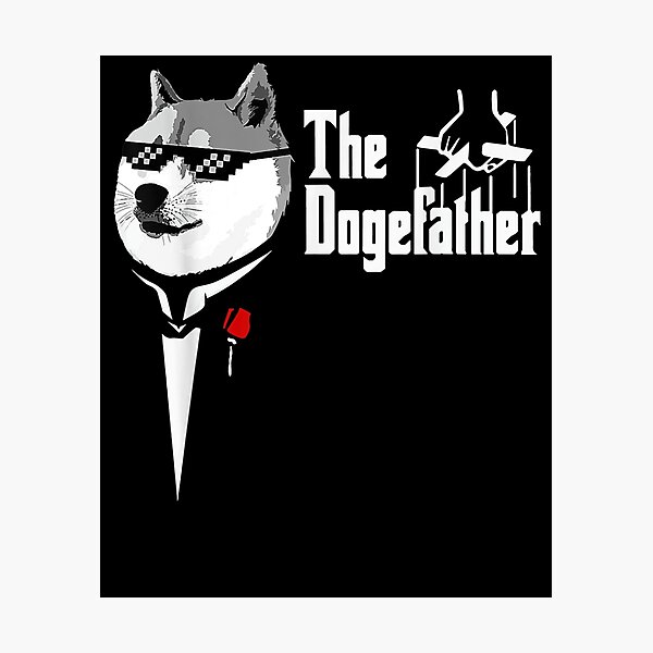 Item preview, The Dogefather Cool Doge Father Funny Dogecoin Crypto  designed and sold by sheilase.