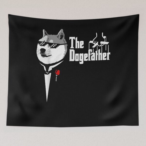 Artikelvorschau, Der Dogefather Cooler Dogenvater Lustige Dogecoin Crypto entworfen und verkauft von sheilase.