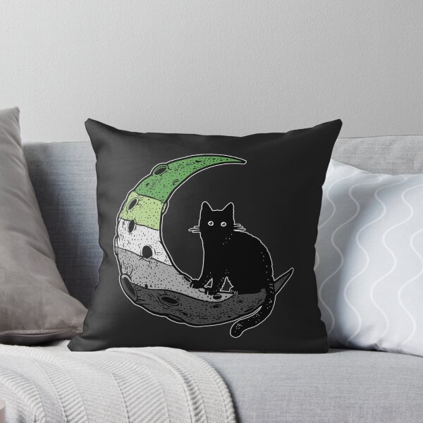 Item preview, Aromantic Cat Moon designed and sold by Clara Hollins.