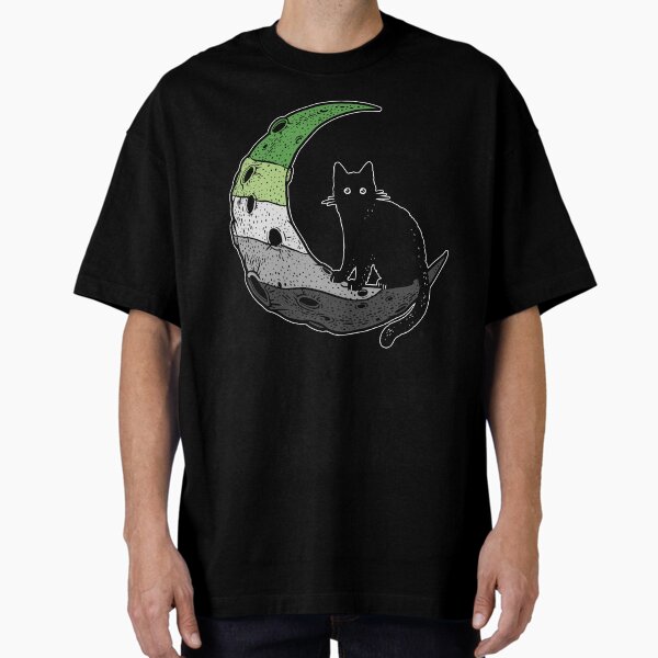 Item preview, Aromantic Cat Moon designed and sold by Clara Hollins.