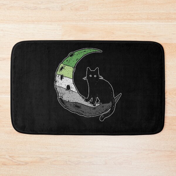 Item preview, Aromantic Cat Moon designed and sold by Clara Hollins.