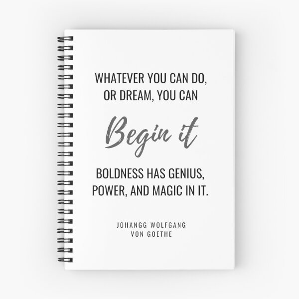 Item preview, Whatever You Can Do Quote, Johangg Wolfgang Quote, Famous Quote, Typography Quote designed and sold by SirajDecors.