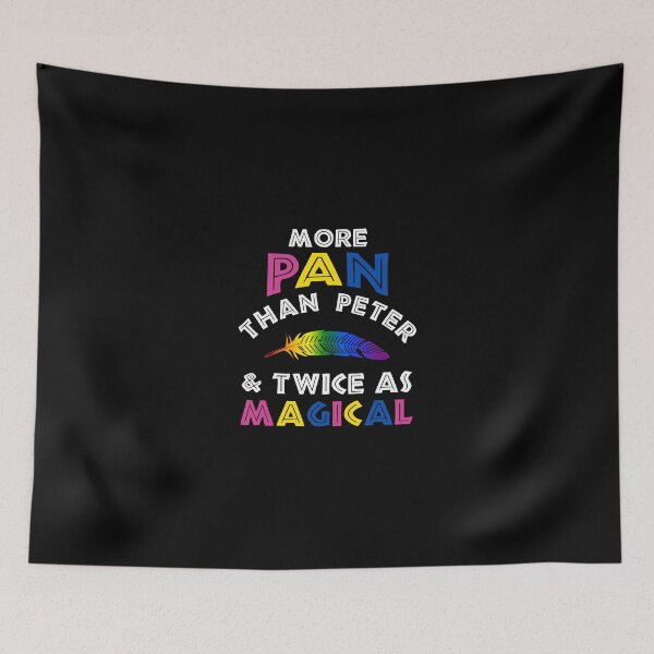 Item preview, More Pan Than Peter And Twice As Magical LGBTQ Shirt designed and sold by nutallrosario.