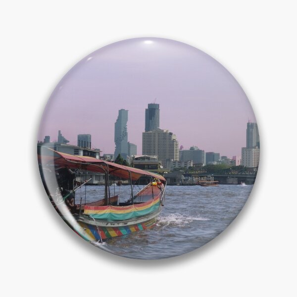 Item preview, Colourful Long Tail River Boat Bangkok  designed and sold by Vagabondlens.