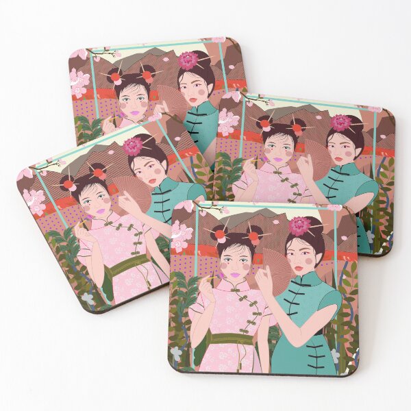 Item preview, Asian girls, fashion art work designed and sold by IncognitobyE.