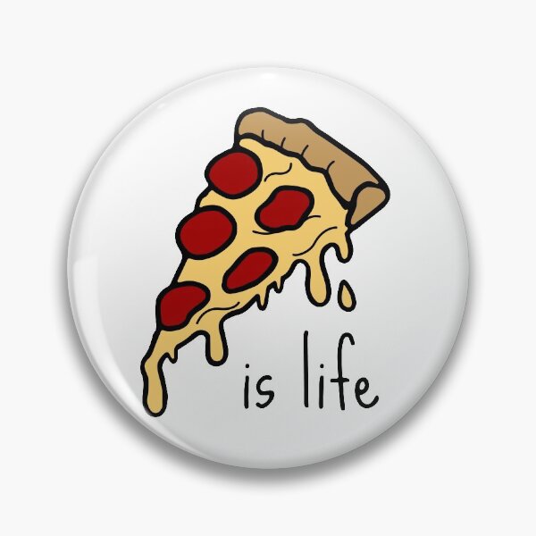 Item preview, "Pizza is life" delicious pizza slice designed and sold by TrueType.