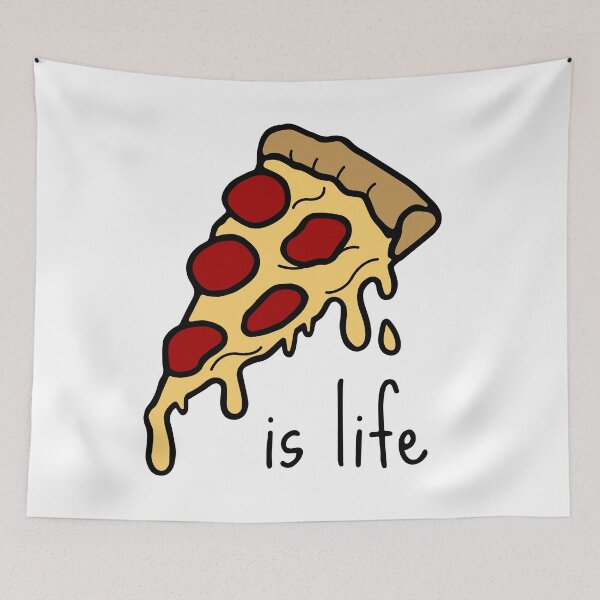 Item preview, "Pizza is life" delicious pizza slice designed and sold by TrueType.