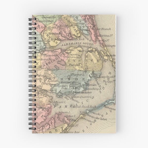 Item preview, Vintage Map of The Outer Banks (1859) designed and sold by BravuraMedia.