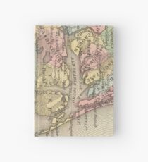 Vintage Map of The Outer Banks (1859) Hardcover Journal
