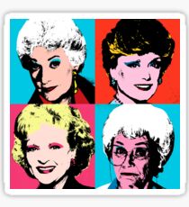 Golden Warhol Girls Sticker