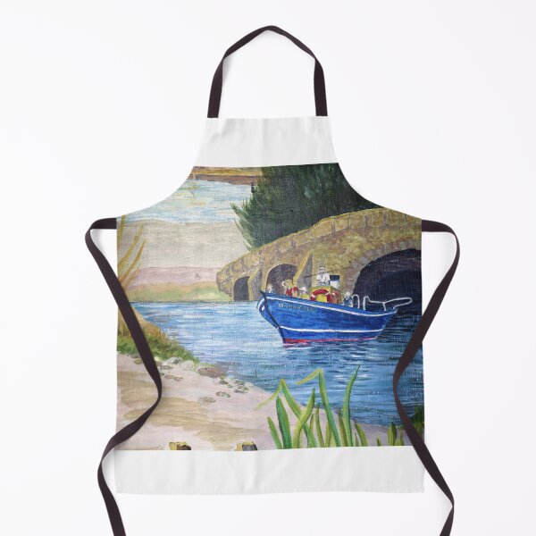 Item preview, Blue boat on the river designed and sold by photoslot.