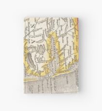 Vintage Map of The Outer Banks (1818) Hardcover Journal