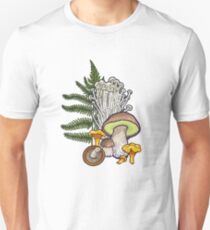 mushroom forest Slim Fit T-Shirt