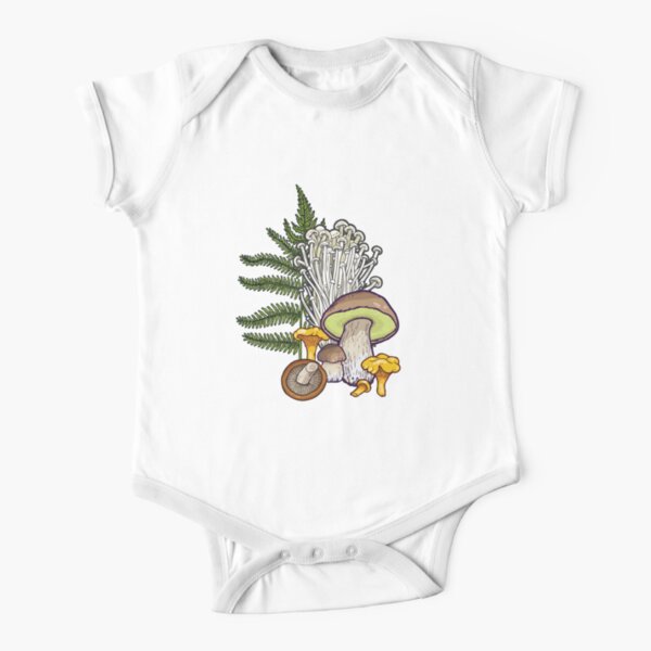 Pilzwald Baby Body Kurzarm