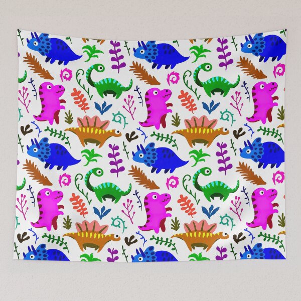Item preview, Colorful Dinosaur Seamless Pattern, Dinosaur Seamless Pattern Design designed and sold by graphic-genie.