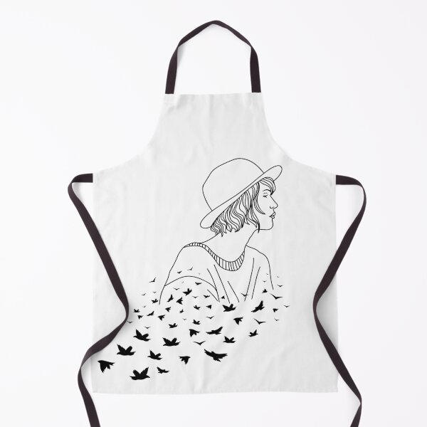 Item preview, Bird Girl Line Art. Minimal Line Art Of Girl Dispersing Into Birds. Portrait minimalistic style. Botanical print. Nature symbol of cosmetics. Modern continuous line art. Fashion print. Beaty salon art designed and sold by TheImperfecto.