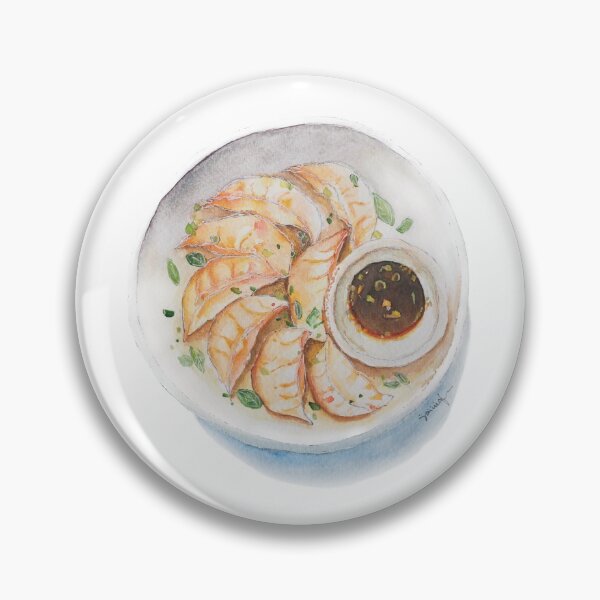Item preview, Potstickers (Chinese Pan Fried Dumplings) Illustration designed and sold by dairiecillust.