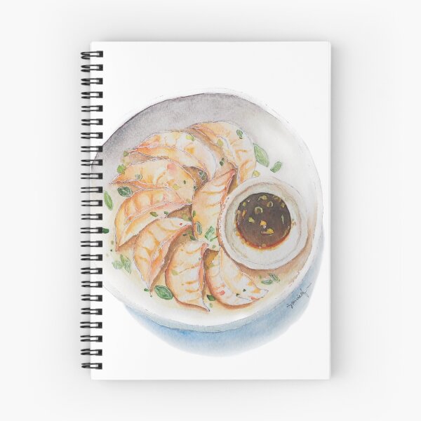 Item preview, Potstickers (Chinese Pan Fried Dumplings) Illustration designed and sold by dairiecillust.