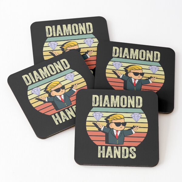 Item preview, Diamond Hand To The Moon designed and sold by pinkrabbit86.
