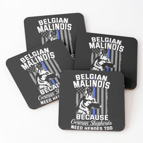 Item preview, K9 Thin Blue Line Flag Police Dog Malinois T-Shirt  designed and sold by StarcyWol.