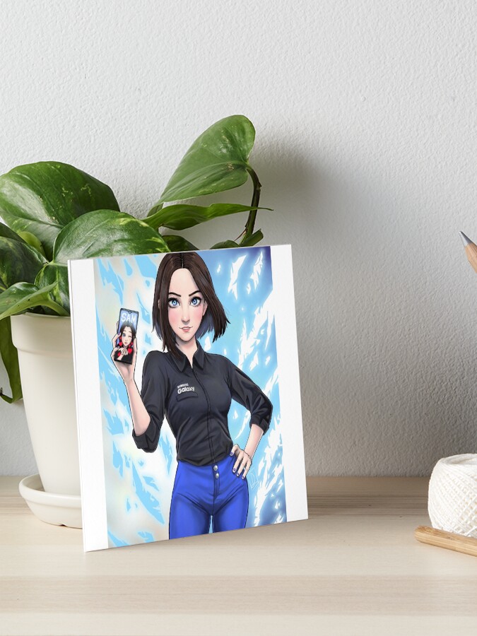 Samsung virtual assistant Sam fanart Art Board Print for Sale by