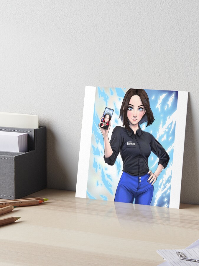 Samsung virtual assistant Sam fanart Art Board Print for Sale by