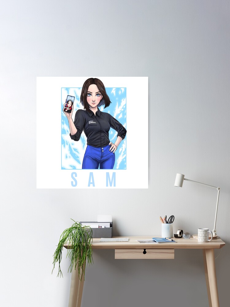 Samsung virtual assistant Sam fanart Art Board Print for Sale by