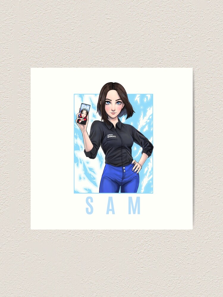 Samsung virtual assistant Sam fanart Art Board Print for Sale by