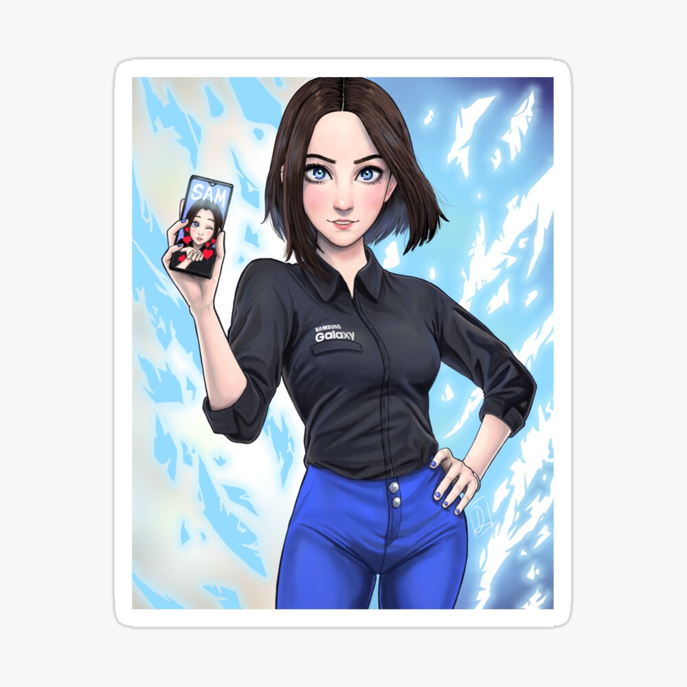 Sam (Samsung virtual assistant), fictional character, brunette