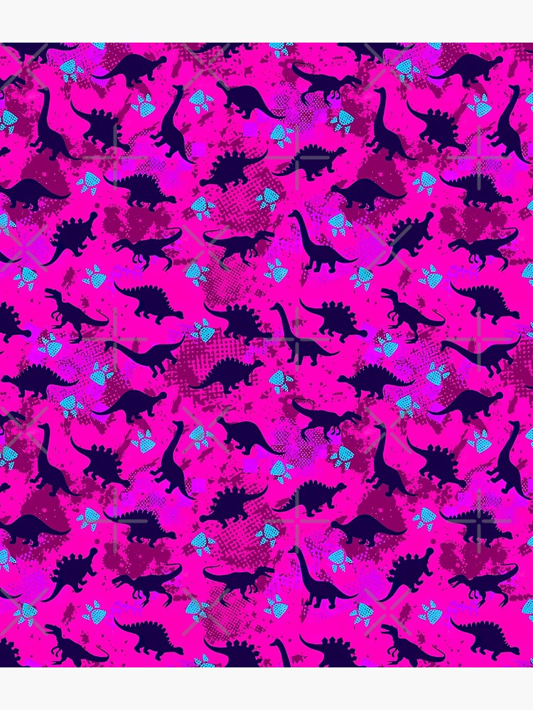 Disover Pink Dinosaur Seamless Pattern, Dinosaur Seamless Pattern Design Backpack
