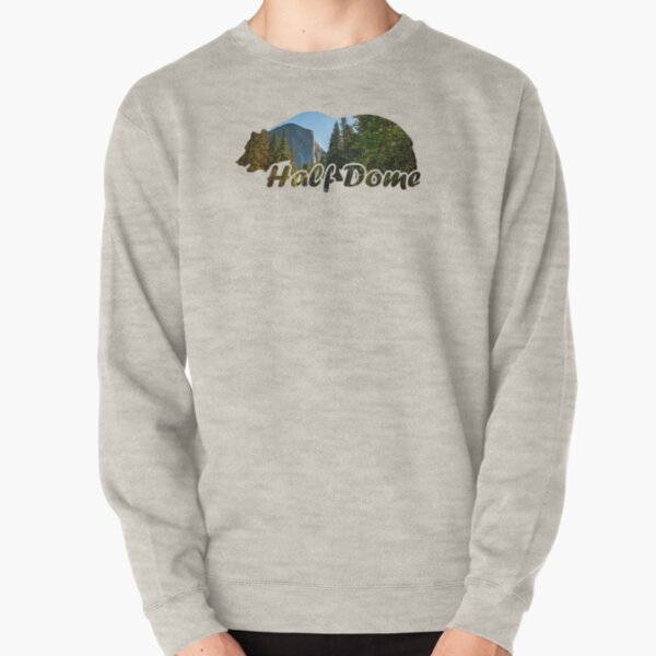 Half Dome El Capitan Yosemite National Park California Bear Silhouette Pullover Sweatshirt