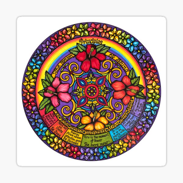 HAWAIIAN MANDALA Sticker
