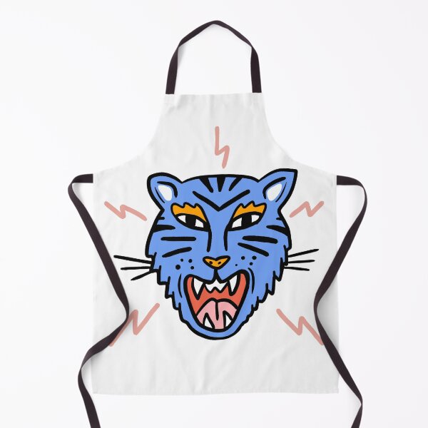 Aperçu de l'œuvre Illustration bleu tigre et tonnerre créée et vendue par valdegilde.