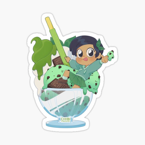 Ice cream cup Marcy Amphibia Pegatina