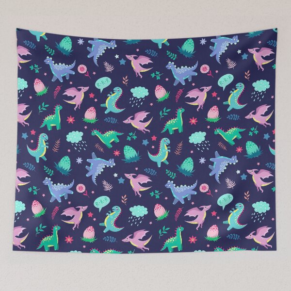 Item preview, Dinosaur Seamless Pattern, Dinosaur Seamless Pattern Design designed and sold by graphic-genie.