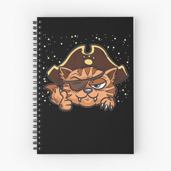 Item preview, Pirate Cat with Eye Patch and Pirate Hat designed and sold by Moonpie90.