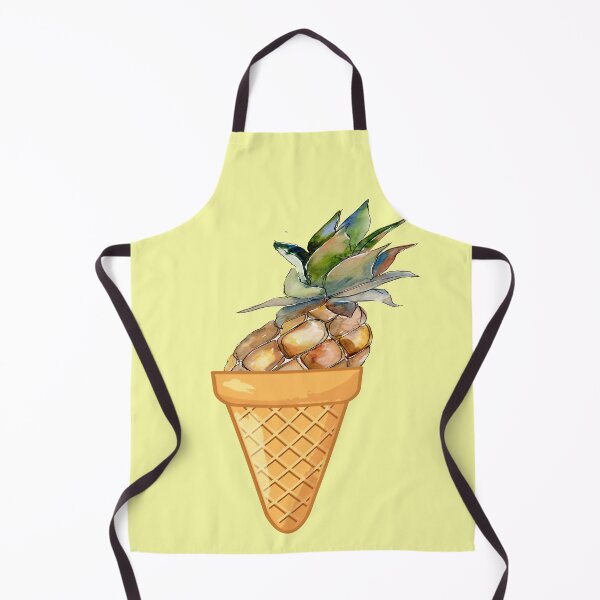 Item preview, THE ENTIRE FRUIT COLLECTION - Pineapple ICE CREAM - funny ice cream designs designed and sold by Iskybibblle.