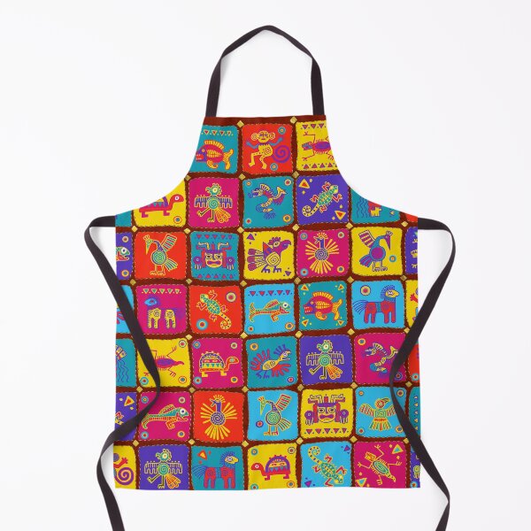 Item preview, Colorful Aztec Mexican Animals 1 designed and sold by k9printart.