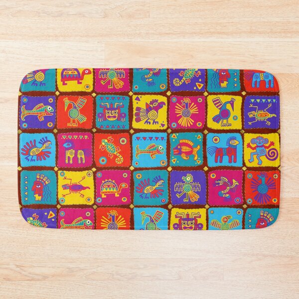Item preview, Colorful Aztec Mexican Animals 1 designed and sold by k9printart.