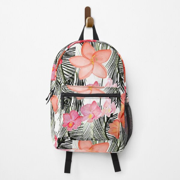Item preview, Hibiscus plumeria palm tree flower patterns painted watercolor by Skiair designed and sold by skiair.