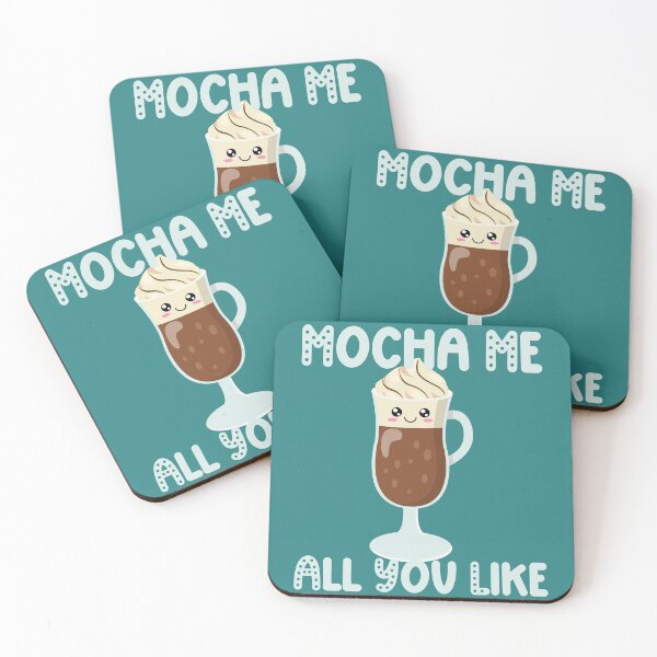 Item preview, Mocha me all you like, kawaii coffee designed and sold by 1DaisyChainLane.