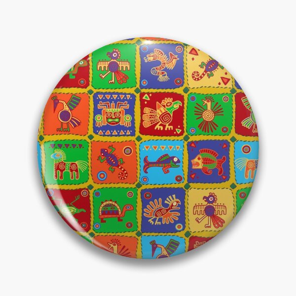 Item preview, Colorful Aztec Mexican Animals 2 designed and sold by k9printart.