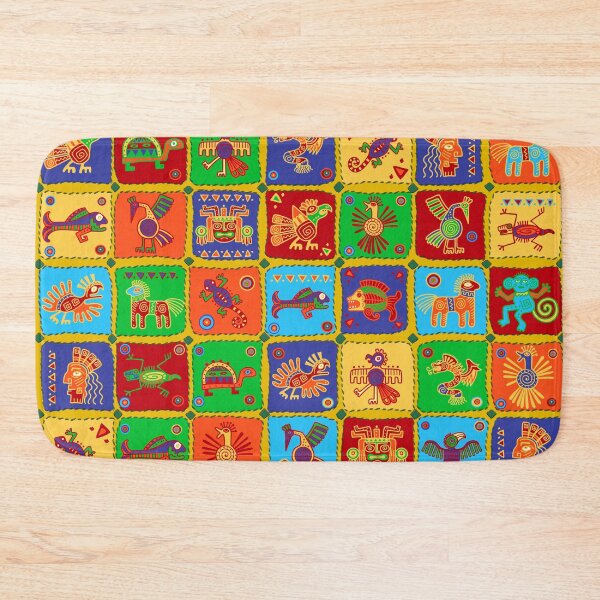 Item preview, Colorful Aztec Mexican Animals 2 designed and sold by k9printart.