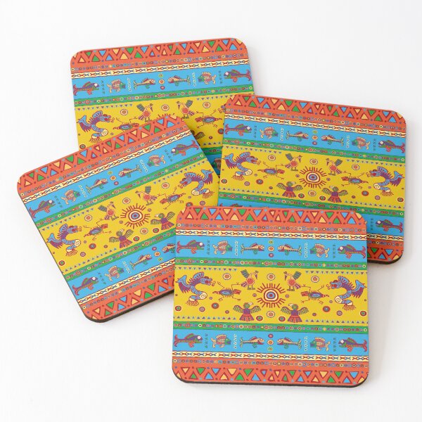 Item preview, Colorful Aztec Mexican Animals Ornament  designed and sold by k9printart.