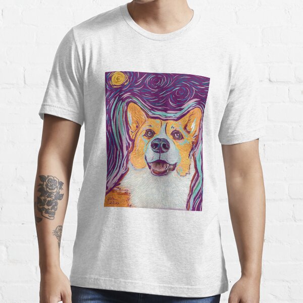 Stary Night Corgi Essential T-Shirt
