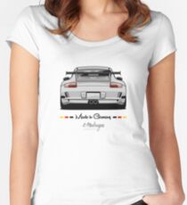 GT3 (white) Women's Fitted Scoop T-Shirt